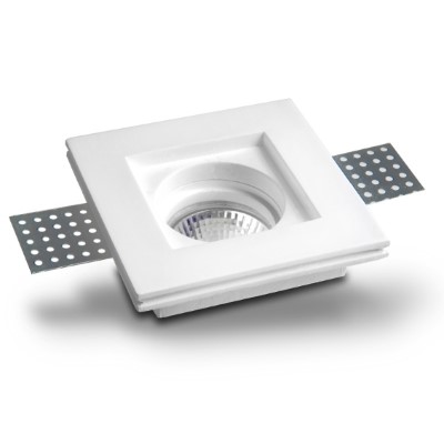 REC PLASTER D/L 100X100X25 GU10