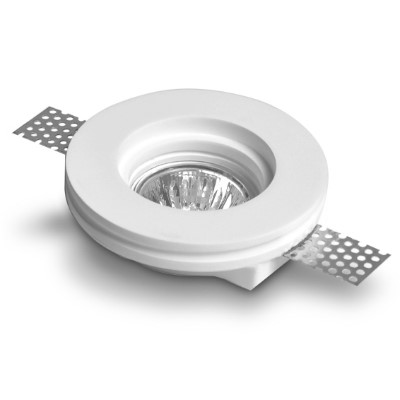 REC PLASTER D/L RND 100DIAM X 25 GU10