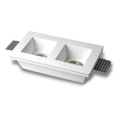 *REC PLASTER D/L 214X117X60 2XGU10