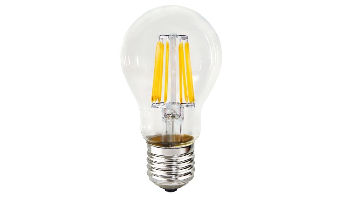 LED FILAMENT A60 6.5W 27K E27 300° 800LM