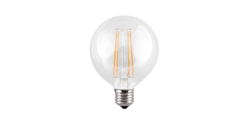LED FILAMENT G95 4W E27  330LM  22K AMBE