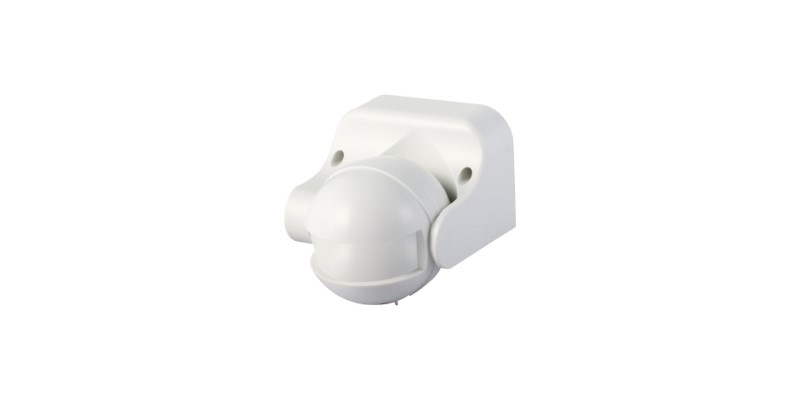 WALL MOUNT 180DEG MICROWAVE SENSOR WHITE