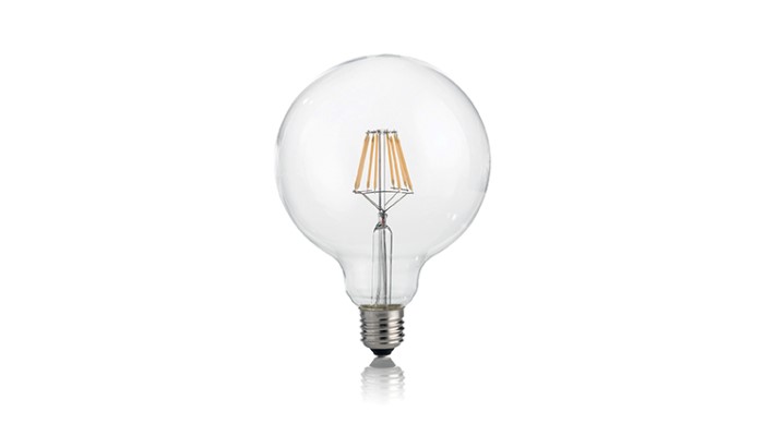 E27 GLOBO D125 08W 4000K CRI80 TRASP