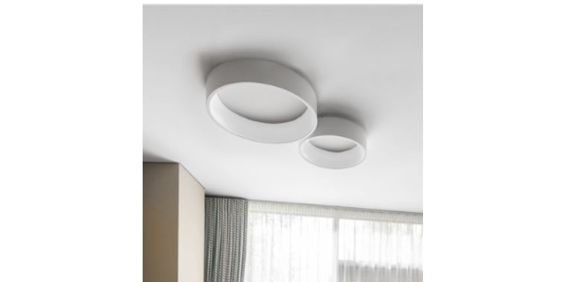 RANDOMatt White Aluminium & Acrylic LED