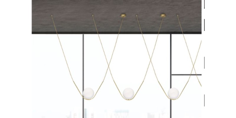 VITTONWhite Glossy Glass Brass Metal  Br