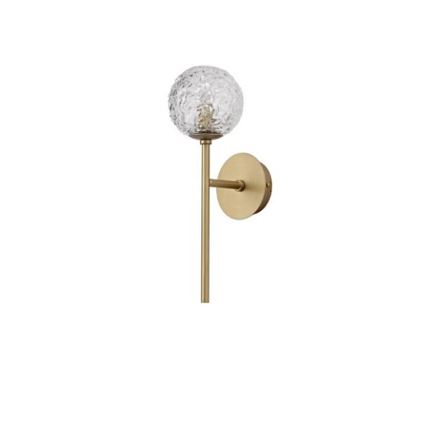 MIRANOClear Structured Glass & Brass Gol
