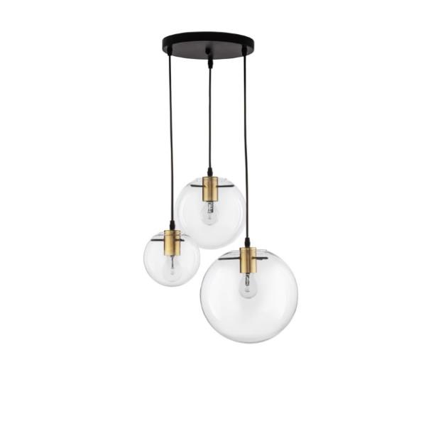 MIRALEClear Glass  Gold Metal LED E27 1x