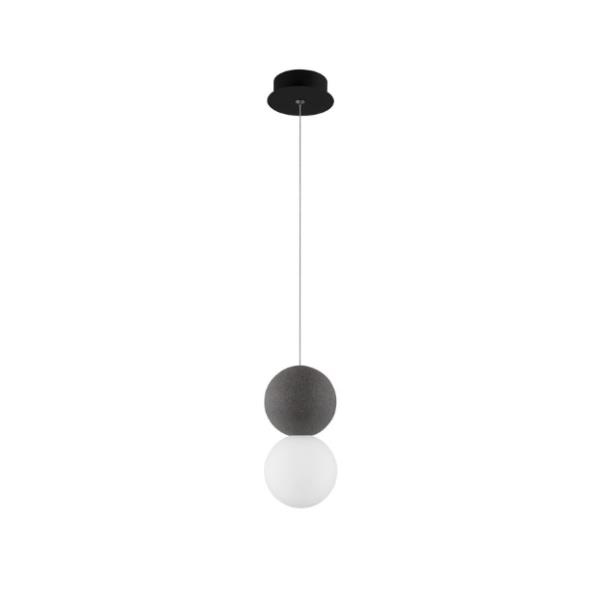 ZEROGray Concrete Opal Glass  & Black Al