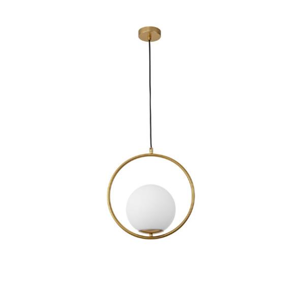 OBITAROpal Glass Brass Gold Metal LED E2