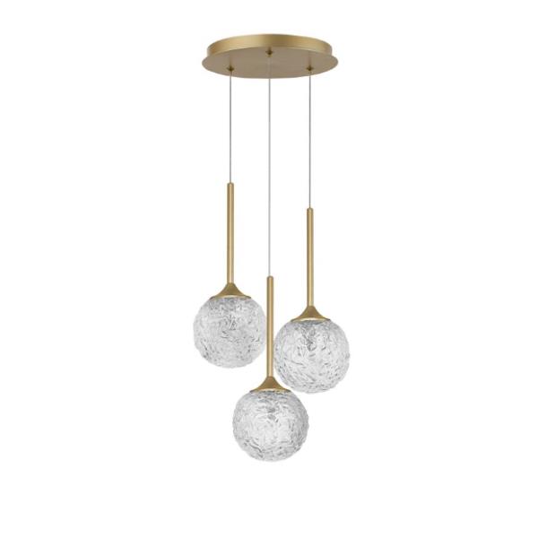 MIRANOClear Structured Glass  & Brass Go