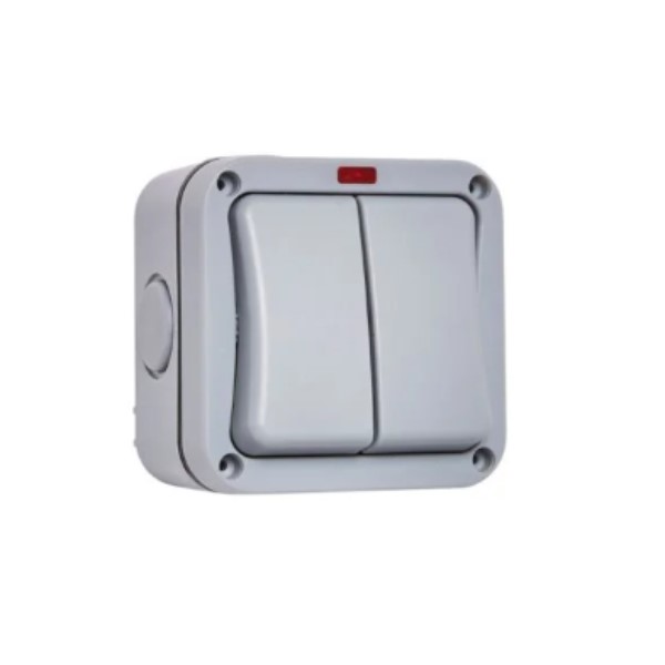 GREY 2G 2W IP66 WATERPROOF SWITCH