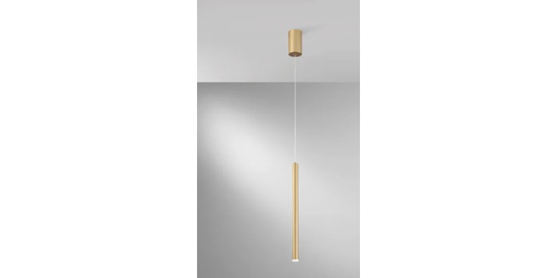 SOSPENSIONE LED PYPE IN METALLO ORO 5W 4
