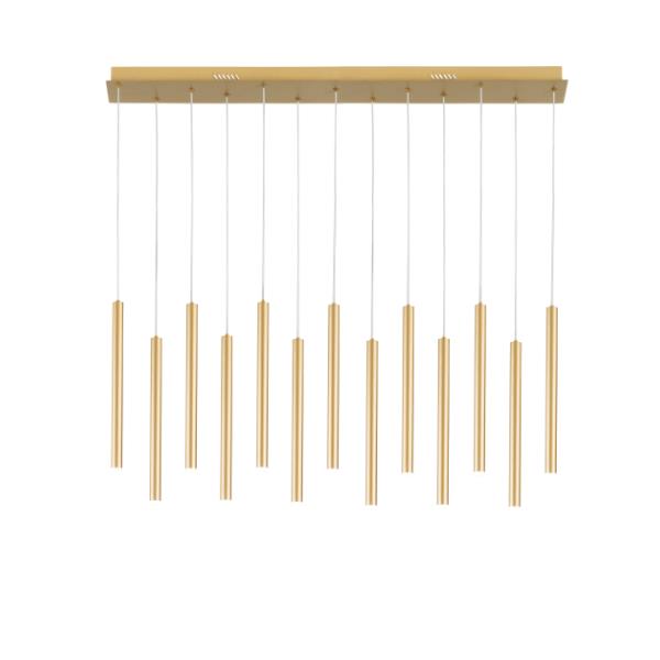 SOSPENSIONE LED PYPE IN METALLO ORO 65W