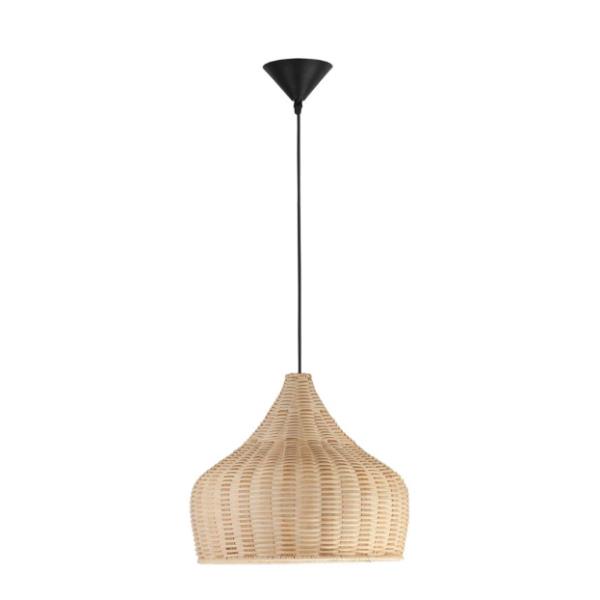 MIANatural Rattan  Black Fabric Wire & B