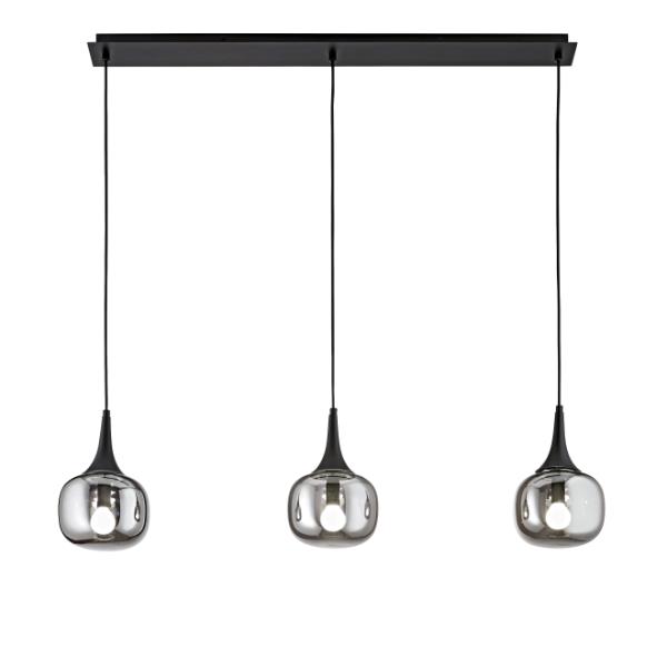 SOSPENSIONE JAIPUR IN METALLO CON VETRO