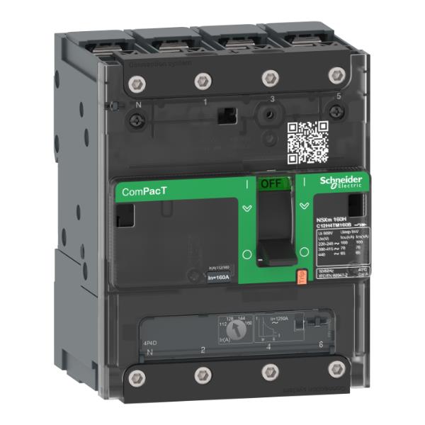 NSXm160N 50kA AC 4P4D 160A TMD BUSBAR