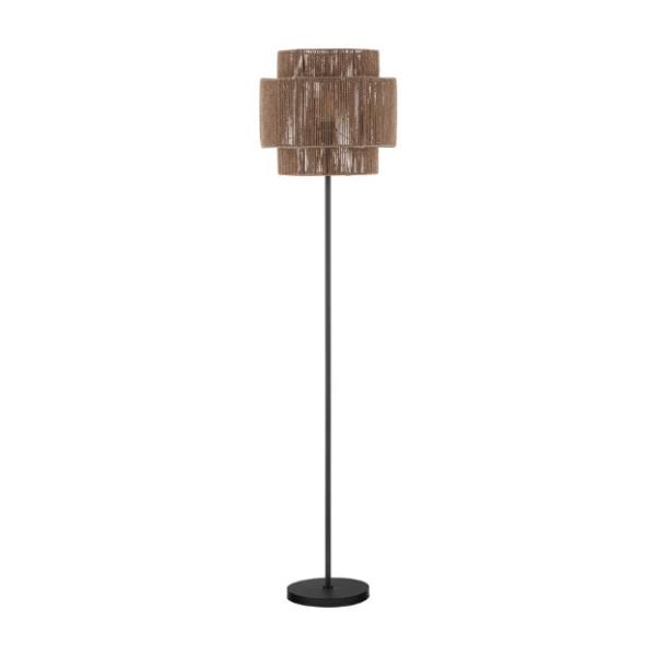 LITOSandy Black Metal & Straw Shade  LED
