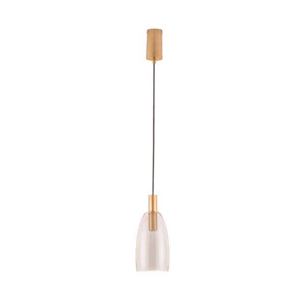 IMATIASmokey Glass  Brass Gold Metal LED