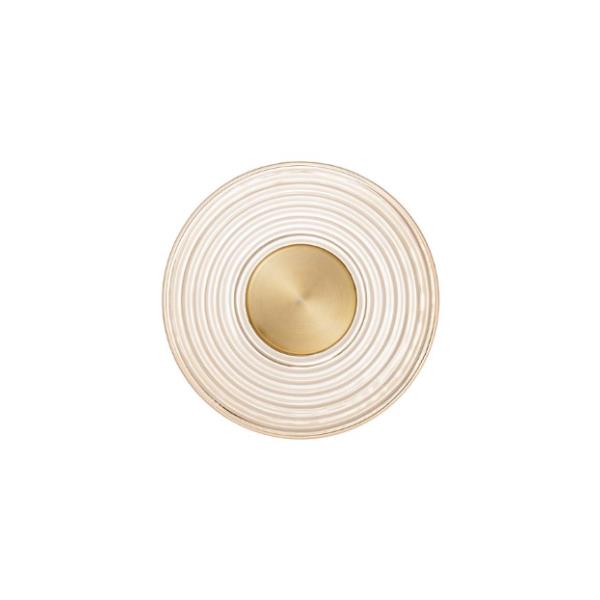 NOUSAmber Glass  Brass Gold Metal LED 8W