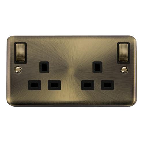 DECO+ 13A 2GANG OUTB