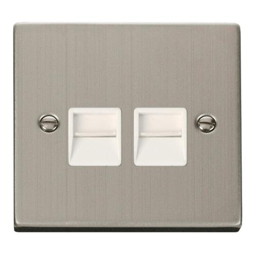 TWIN TELEPHONE OUTLE