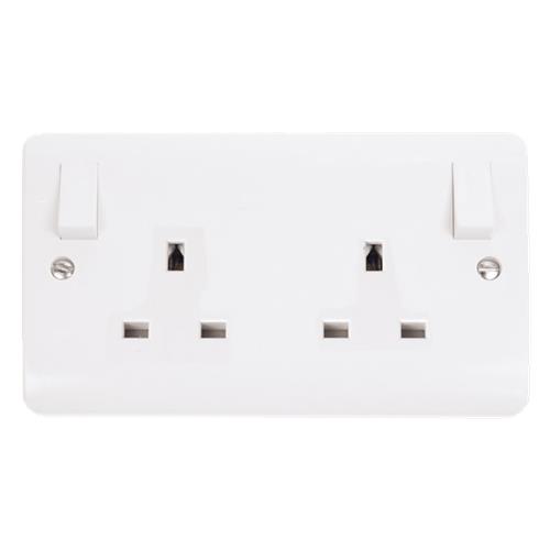 250V 2G 13A DP OB SW