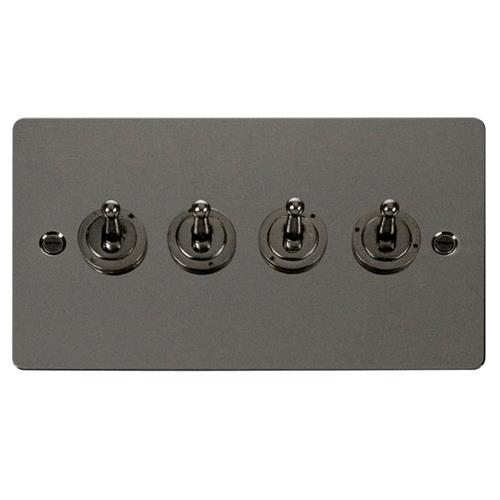 FLAT PLATE 10A 4GANG