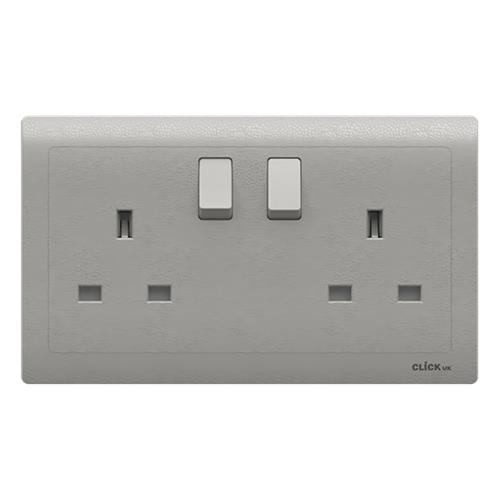13A SWITCHED 2 GANG SOCKET SV