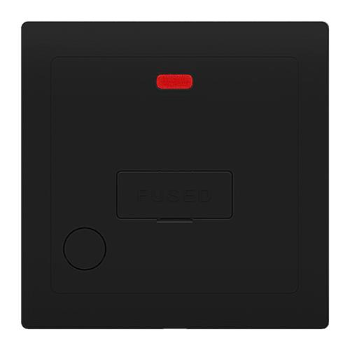 13A FCU WITH NEON FLEX OUTLET BK