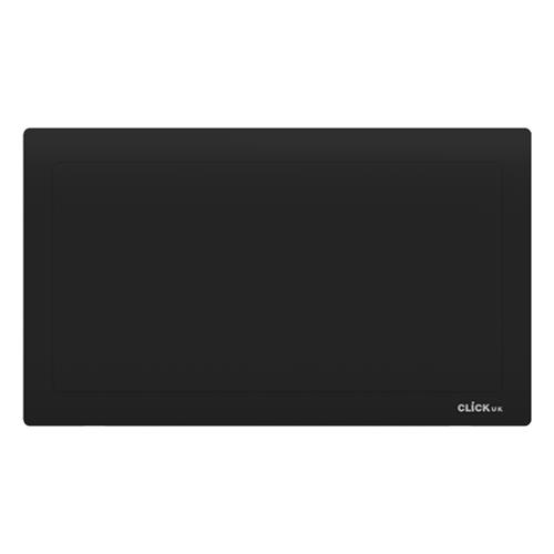 2 GANG BLANK PLATE BK