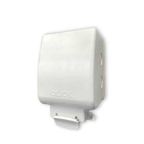 1 Gang IP66  Weatherproof Enclosure - Wh