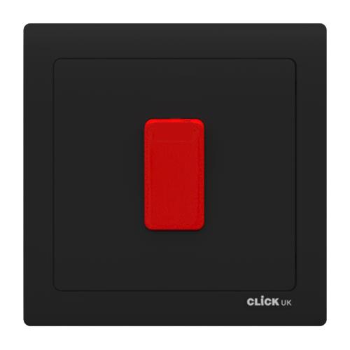 45A DP 1 GANG SWITCH BK