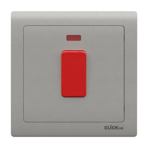 45A DP 1 GANG SWITCH WITH NEON SV