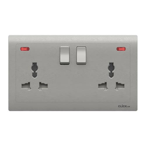 NEON 2 GANG 13A UNIVERSAL SWIT SOCK SV