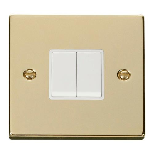 VPBRASS 10A 2-GANG 2