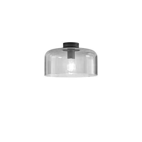 PLAFONIERA GIBUS FUME' 1XE27 30X30X23CM