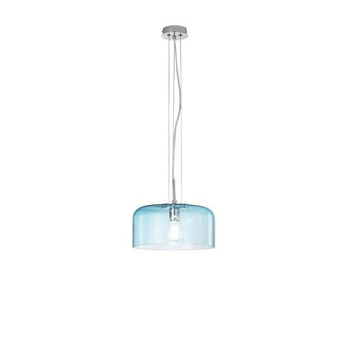 SOSPENSIONE GIBUS TURCHESE 1XE27 30X30X1