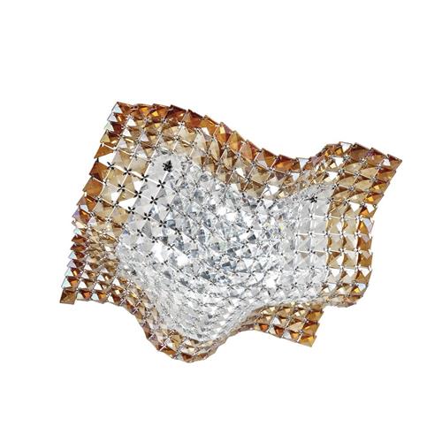 PLAFONIERA RUMBA TRASPARENTI/AMBRA 4XG9