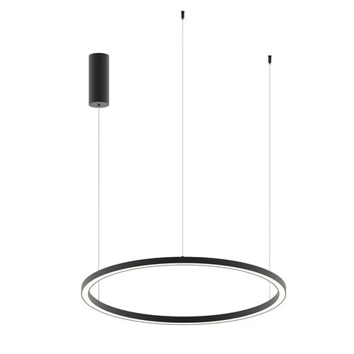 SOSPENSIONE LED HOOP NERA 40W 6000LM CCT