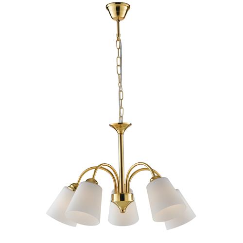 LAMPADARIO 1162 ORO 5XE14 60X88CM