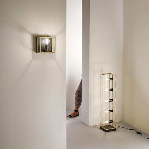 PIANTANA KIMERA IN METALLO NERO E ORO 5X