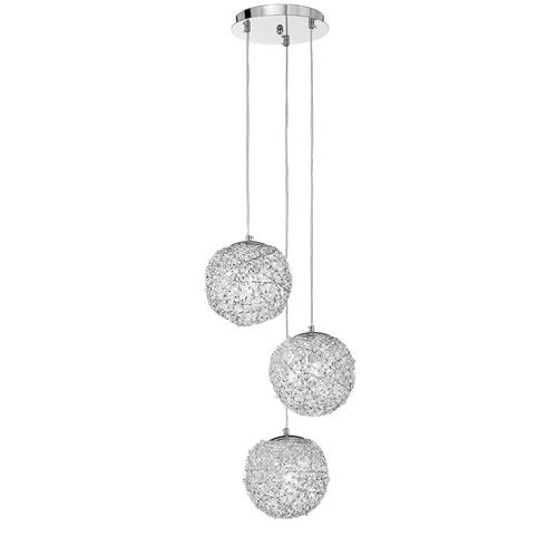 SOSPENSIONE ASTRA CROMO 3XE27 40X120CM