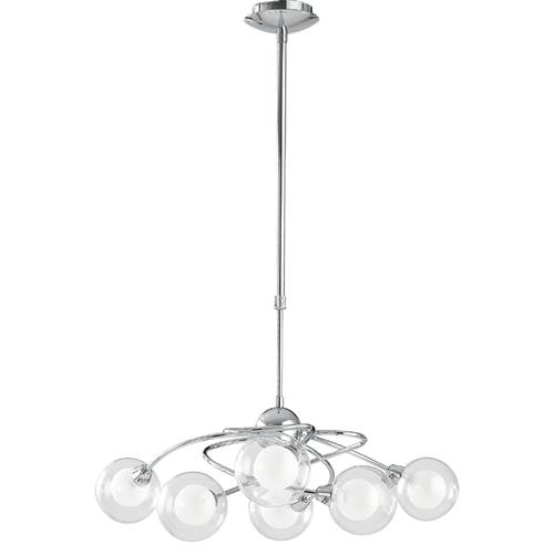 LAMPADARIO BLOG CROMO 6XG9 66X111CM