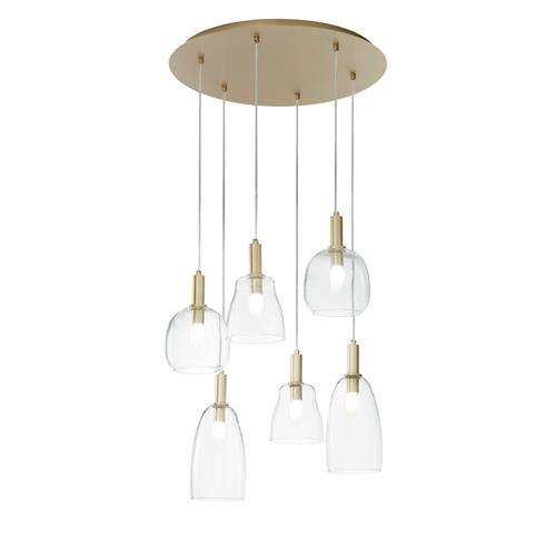 SOSPENSIONE BRANDY ORO 6XE14 60X50X150CM