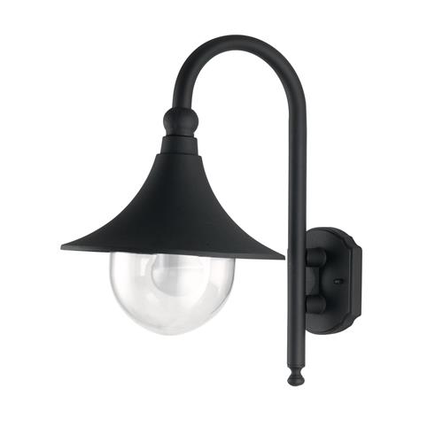 APPLIQUE PAVIA NERA 1XE27 IP44 26X34X48C