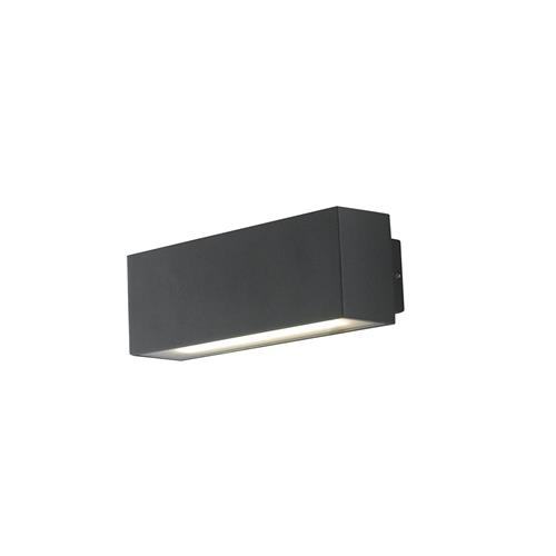 APPLIQUE BIEMISSIONE LED AGERA NERA 2X6W