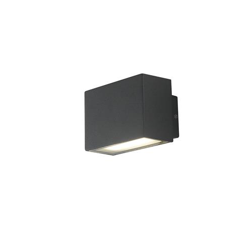 APPLIQUE BIEMISSIONE LED AGERA NERA 2X3W
