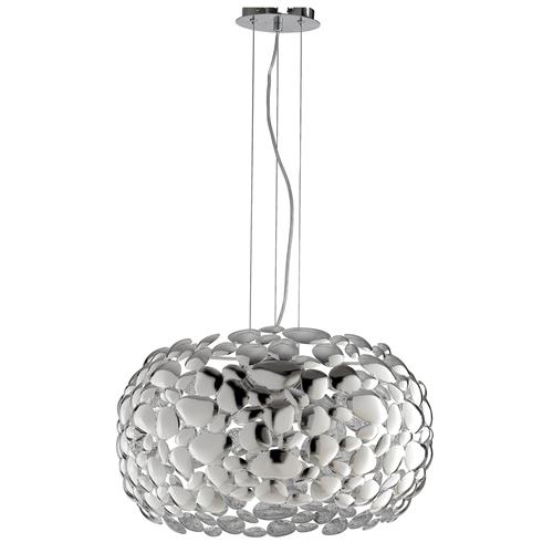 SOSPENSIONE DIONISO CROMO 3XE27 48X48X14