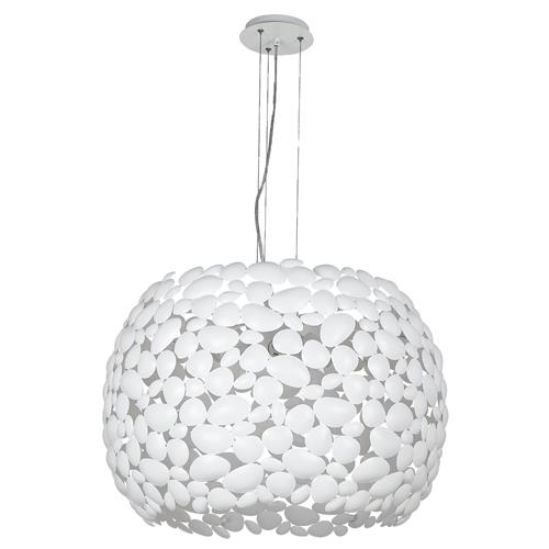 SOSPENSIONE DIONISO BIANCA 5XE27 65X65X1