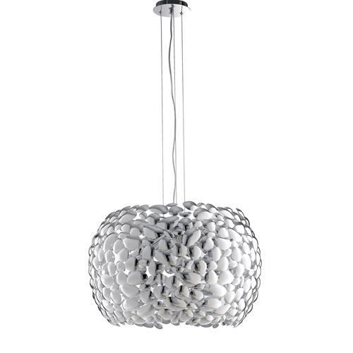 SOSPENSIONE DIONISO CROMO 5XE27 65X65X14